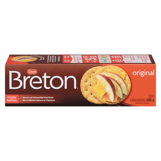 DARE BRETON ORIGINAL CRACKERS, 12 X 200 G