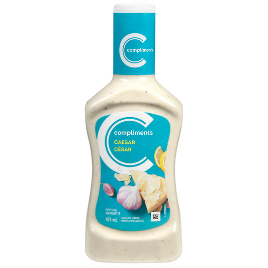 COMPLIMENTS CAESAR DRESSING, 6 X 475 ML
