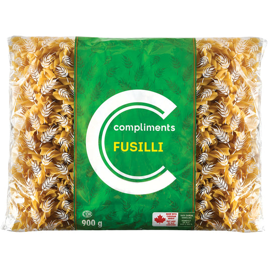 COMPLIMENTS FUSILLI PASTA, 12 X 900 G