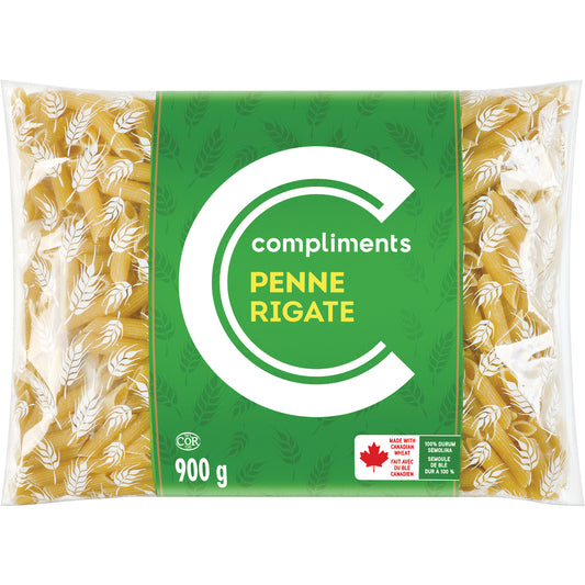 COMPLIMENTS PENNE RIGATE PASTA, 12 X 900 G