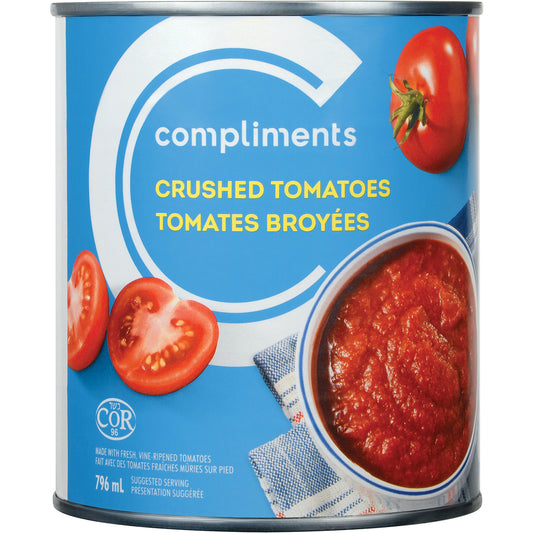 COMPLIMENTS CRUSHED TOMATOES, 24 X 796 ML