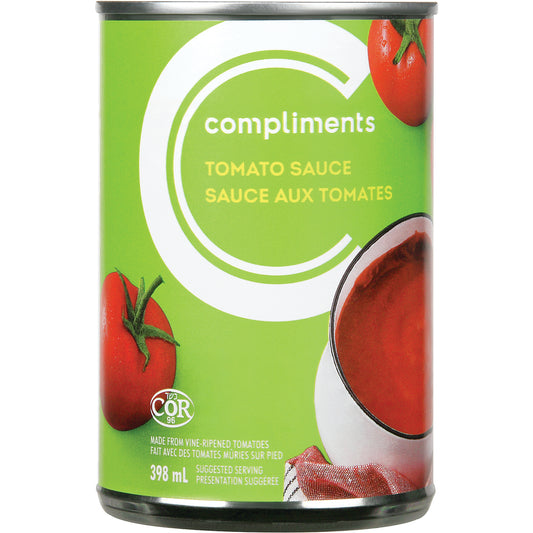 COMPLIMENTS TOMATO SAUCE, 24 X 398 ML