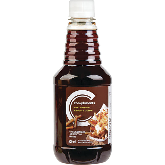 COMPLIMENTS MALT VINEGAR, 18 X 500 ML