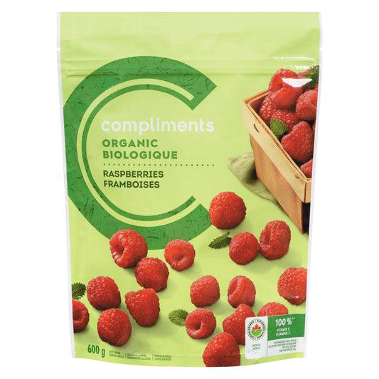 COMPBIO FROZEN RASPBERRIES, 12 X 600 G