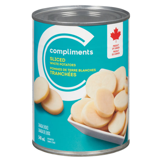 COMPLIMENTS SLICED POTATOES, 24 X 540 ML