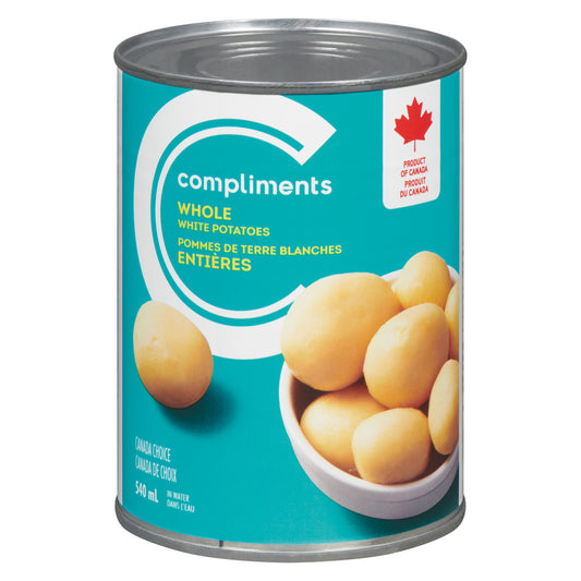 COMPLIMENTS WHOLE POTATOES, 24 X 540 ML