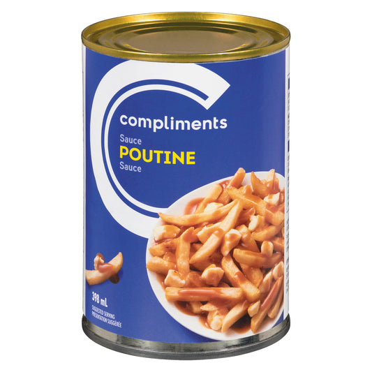 COMPLIMENTS POUTINE SAUCE, 24 X 398 ML
