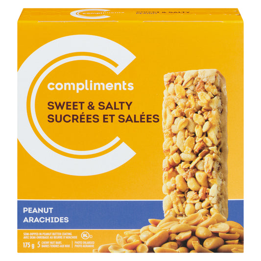 COMPLIMENTS SWEET & SALTY PEANUT GRANOLA BAR, 12 X 175 G