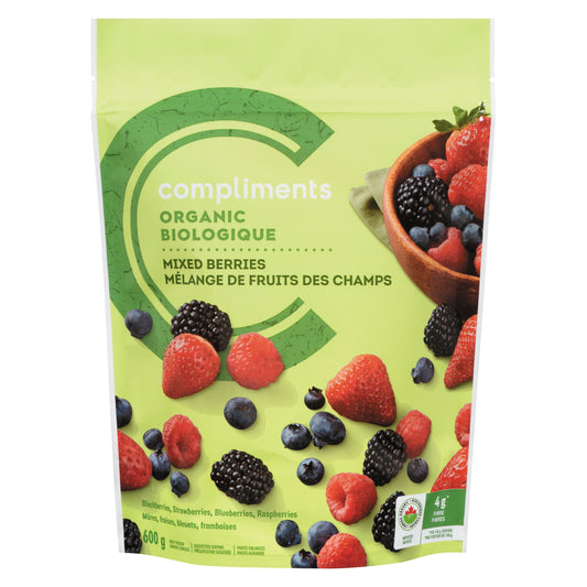 COMPBIO FROZEN MIXED BERRIES, 12 X 600 G