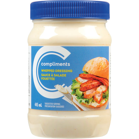 COMPLIMENTS WHIPPED SALAD DRESSING, 12 X 445 ML