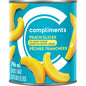 COMPLIMENTS SLICED PEACHES IN LIGHT SYRUP, 12 X 796 ML