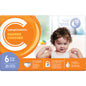 COMPLIMENTS SIZE 6 JUMBO BABY DIAPERS, 4 X 21 UN
