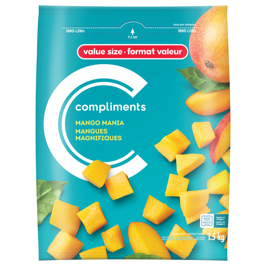COMPLIMENTS FROZEN MANGO MANIA, 8 X 1.5 KG
