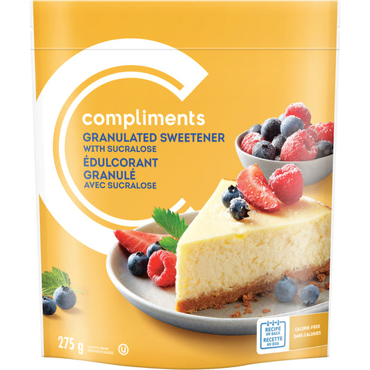 COMPLIMENTS SUCRALOSE GRANULED SWEETENER, 8 X 275 G