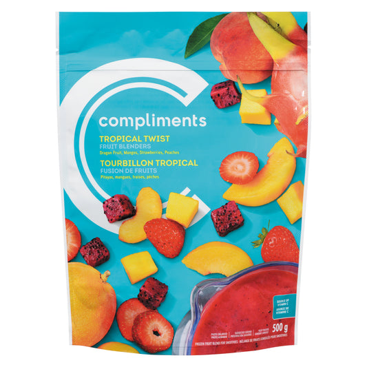 COMPLIMENTS TROPICAL TWIST FRUIT BLEND, 12 X 500 G