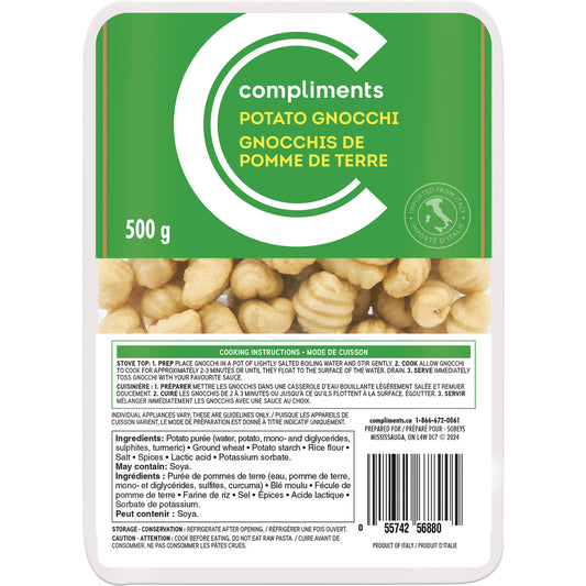 COMPLIMENTS POTATO GNOCCHI, 10 X 500 G