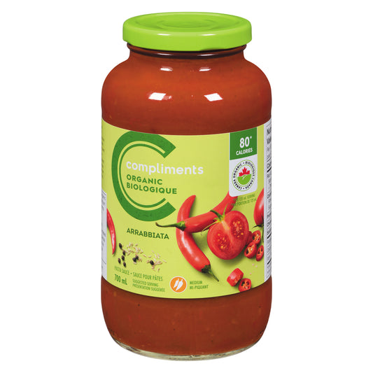COMPORG ARRABIATA PASTA SAUCE, 12 X 700 ML