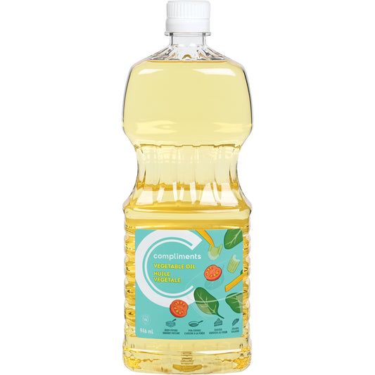 COMPLIMENTS VEGETABLE OIL, 12 X 946 ML