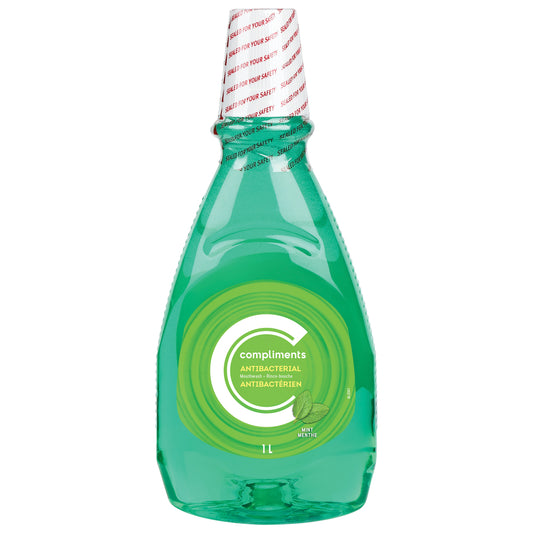 COMPLIMENTS MINT MOUTHWASH, 6 X 1 L