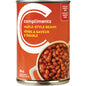 COMPLIMENTS MAPLE-STYLE BAKED BEANS, 24 X 398 ML