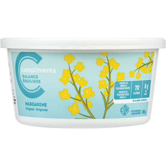 COMPLIMENTS NON-HYDROGENATED MARGARINE, 12 X 850 G