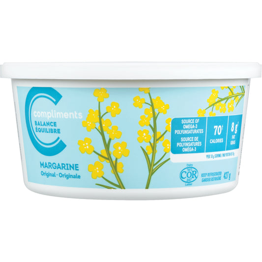COMPLIMENTS NON-HYDROGENATED MARGARINE, 24 X 427 G