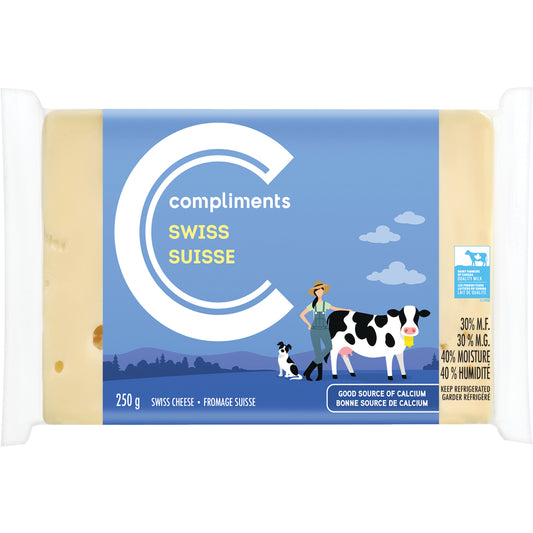COMPLIMENTS SWISS CHEESE, 12 X 250 G