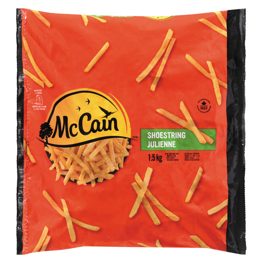 MCCAIN JULIENNE CUT FRIES, 6 X 1.5 KG
