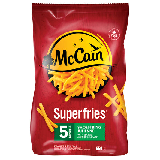 MCCAIN 5 MINUTES JULIENNE FRIES, 12 X 650 G