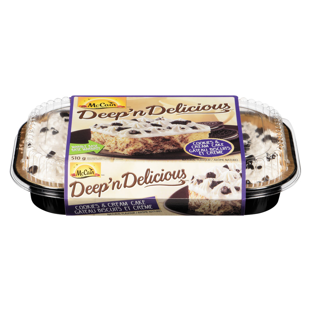 MCCAIN INDIVIDUAL CAKE COOKIES AND CREAM, 6 X 510 G