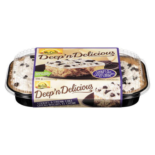 MCCAIN INDIVIDUAL CAKE COOKIES AND CREAM, 6 X 510 G