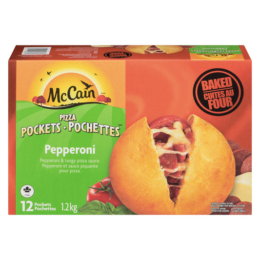 MCCAIN PIZZA POCKETS, 8 X 1.2 KG