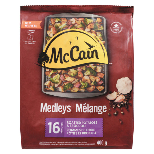 MCCAIN ROASTED POTATOES AND BROCCOLI, 12 X 400 G