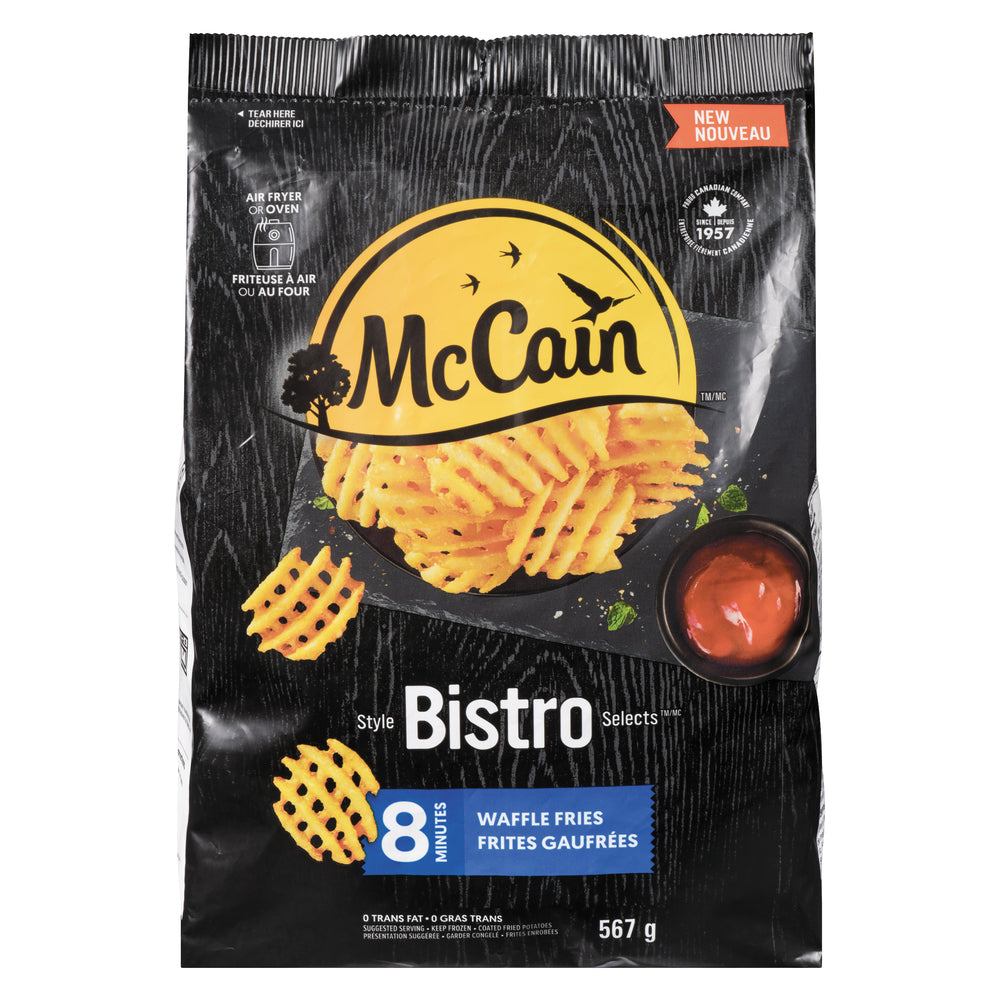 MCCAIN BISTRO WAFFLE FRIES, 12 X 567 G