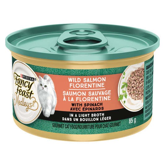 FANCFEST CAT FOOD SALMON FLORENTINE, 24 X 85 G
