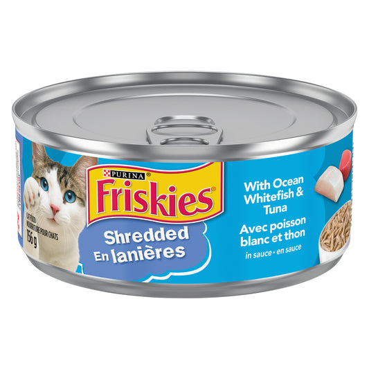 FRISKIES CAT FOOD SHREDDED TUNA, 24 X 156 G