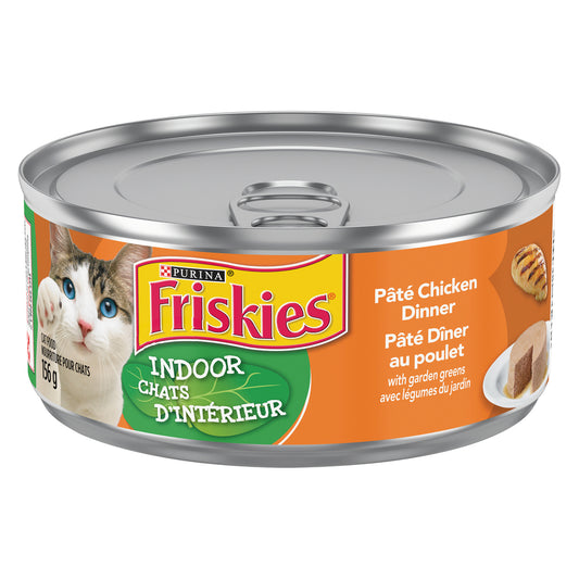 FRISKIES CAT FOOD CHICKEN PATE, 24 X 156 G