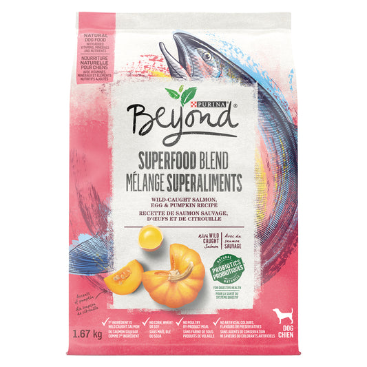 PURINA BEYOND DOG FOOD SALMON, 4 X 1.67 KG