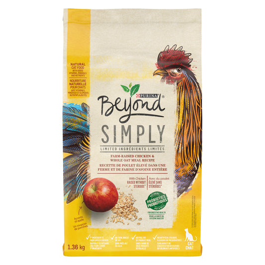 PURINA BEYOND CAT FOOD CHICKEN, 4 X 1.36 KG