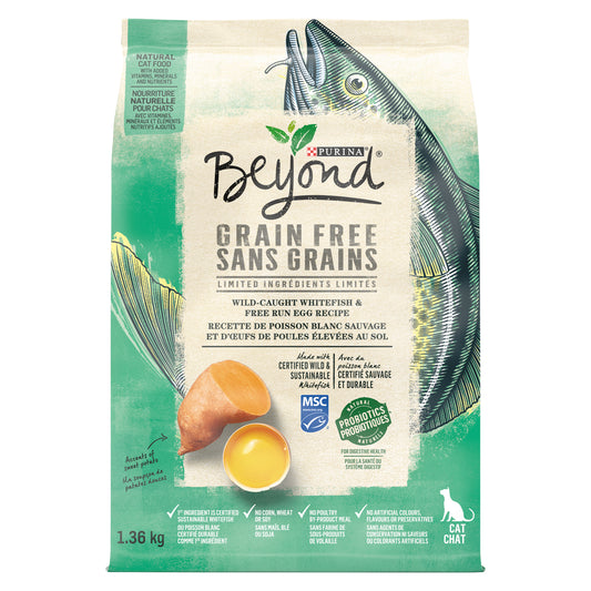 PURINA BEYOND CAT FOOD FISH, 4 X 1.36 KG