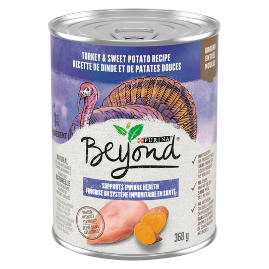 PURINA BEYOND DOG FOOD TURKEY, 12 X 368 G