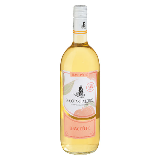 NICOLAS LALOUX PEACH WINE BEVERAGE, 6 X 1 L
