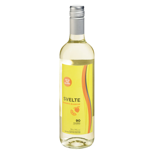 SVELTE WHITE SANGRIA WINE DRINK, 12 X 750 ML