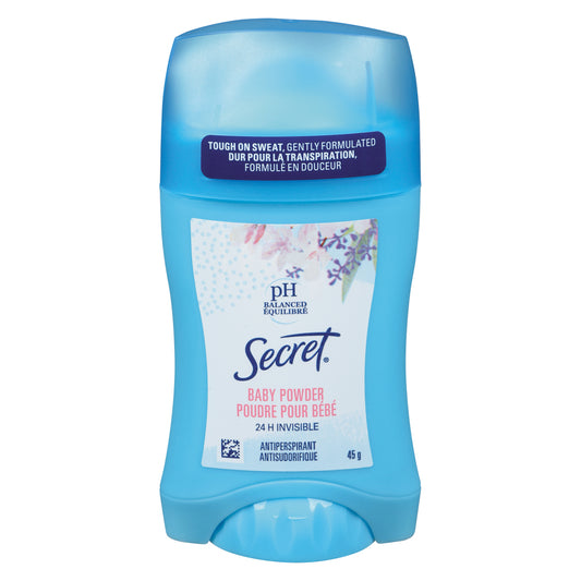 SECRET INVISIBLE BABY POWDER, 12 X 45 G