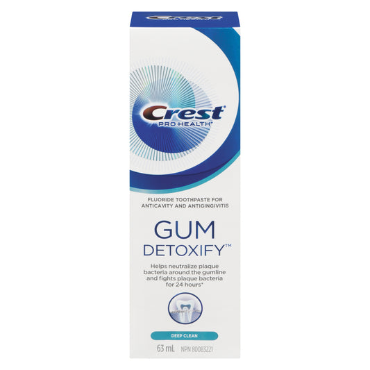 CREST DETOXIFY DEEP CLEAN TOOTHPASTE, 6 X 63 ML
