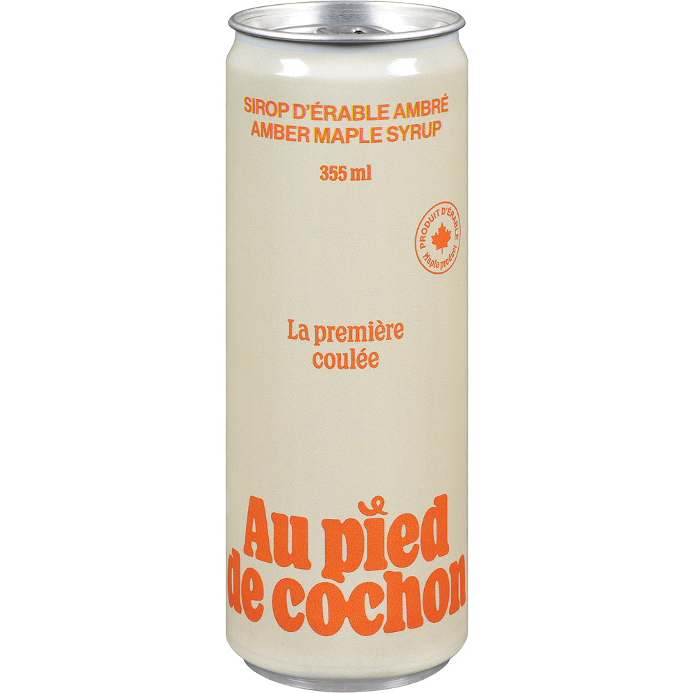 PIED DE COCHON AMBER MAPLE SYRUP, 12 X 355 ML
