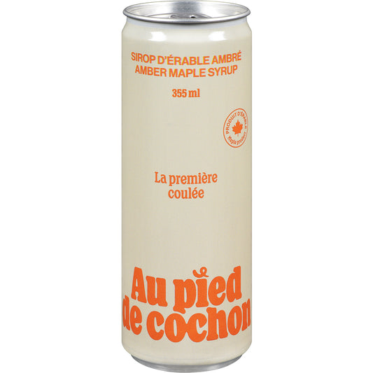 PIED DE COCHON AMBER MAPLE SYRUP, 12 X 355 ML