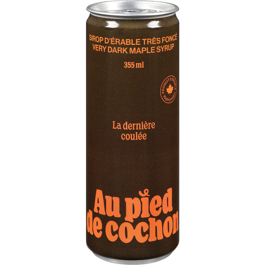 PIED DE COCHON VERY DARK MAPLE SYRUP, 12 X 355 ML