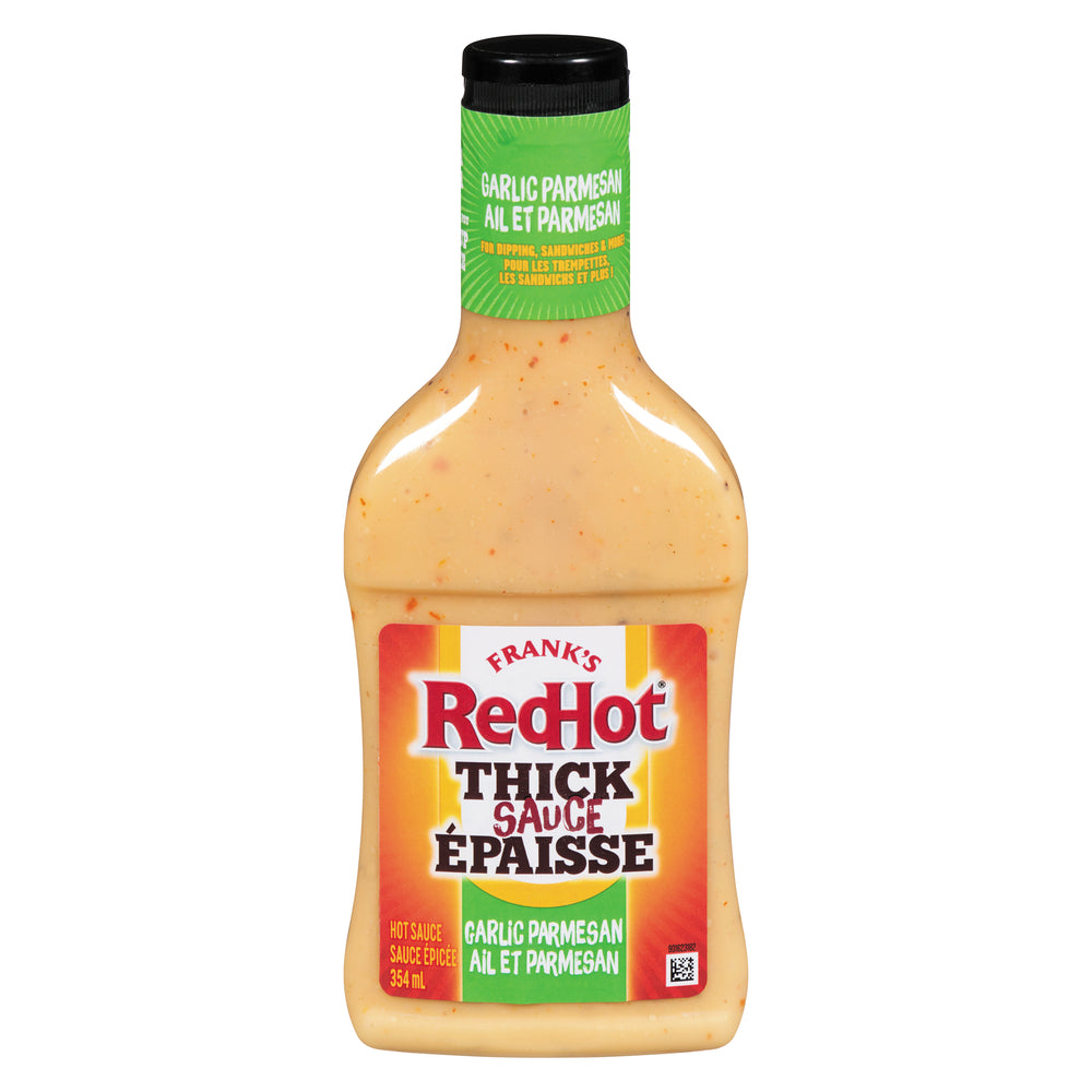 FRANK'S REDHOT THICK SAUCE GARLIC AND PARMESAN, 6 X 354 ML