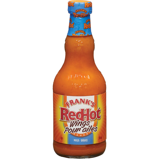 FRANK'S REDHOT MILD WING SAUCE, 12 X 354 ML
